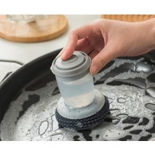 Saplı Çelik Hasır Deterjan Hazneli Sünger Top – Paslanmaz Bulaşık Teli, Ergonomik Tutma Saplı, Yağ ve Kir Temizleyici Ovma Süngeri