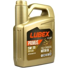Lubex Primus C3-La 5W30 4 Lt Tam Sentetik Motor Yağı