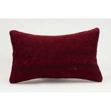 Kilim Wholesale El Yapımı Kilimden Yapılmış Vintage Kırlent Kılıfı, Yün, 30X50 cm