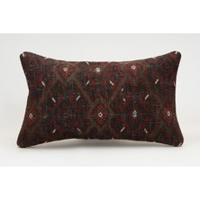 Kilim Wholesale El Yapımı Kilimden Yapılmış Vintage Kırlent Kılıfı, Yün, 30X50 cm