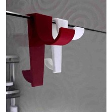 Talaşoğlu Duşakabin Cam Üstü Askı Kancası – 2’li Set | Petg Dayanıklı Havlu & Bornoz Askısı