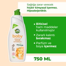 Just Green Organic Baby Biberon Ve Emzik Temizleyici - Bebekleriniz için Doğal Ve Güvenli Temizlik %100 Doğal (750 ML)