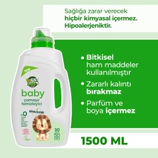 Just Green Organic Bebek Çamaşır Deterjanı, Baby Çamaşır Temizleyici, Bebekler için %100 Doğal Ve Hassas Temizlik, 1500 ml