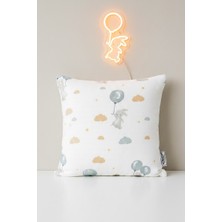 More Home Müslin Bebek Yastık Kılıfı  % 100 Pamuklu Tafşanlı Bolonlu   35X44
