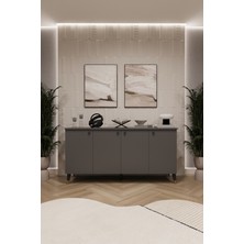 Asra Trend Lüks Konsol TV Ünitesi %100 MDF Salon ve Yemek Odası Ünitesi KNSL01