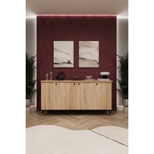 Asra Trend Lüks Konsol TV Ünitesi %100 MDF Salon ve Yemek Odası Ünitesi KNSL01