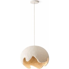 Noya Lighting Tekli Sarkıt Avize - Modern Avize Modellerleri - Beton Bohem Avize - Çap  20 cm