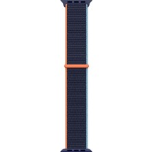 Maks Technology Watch 7 41MM Kordon Band-03 Serisi Hasır Strap Kayış-Deep Navy