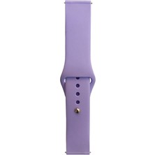 Maks Technology Gear S3 Band Serisi 22MM Klasik Kordon Silikon Strap Kayış-Lila