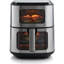 Gümrük Bey 6.5 Litre Dijital Çift Hazneli Airfryer – Akıllı Dokunmatik Kontrollü Yağsız Fritöz