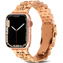 Maks Technology ​​​watch 7 41MM Uyumlu Krd-54 Metal Mkst Kordon-Rose Gold