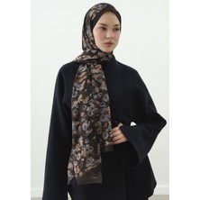 Fresh Antrasit Secret Pearl Desenli Pamuk Viskon Şal