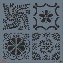 Mey İthalat Mey Ithalat® Rich Kr 1503 Fayans Stencil 30X30 cm