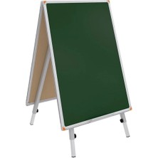 Panda Yazı Tahtası Çatı Tipi Çift Yüzlü Yeşil+Siyah 60X85 Pan 278