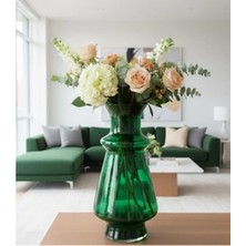 Decostyle Büyük Vazo Seçenekli Kırmızı Renkli