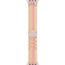 Maks Technology Watch 44MM Uyumlu Krd-91 Hasır Kordon Strap Kayış Mkst- Pembe