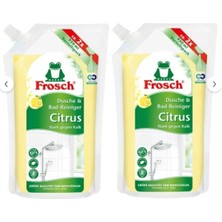 Frosch Citrus Limonlu Banyo ve Duş Temizleyici Jel 950 ml x 2 Adet, Kireç Karşıtı, Vegan