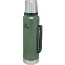 Stanley Classic Legendary Vakumlu Çelik Termos, Yeşil (Hammertone Green), 1 Litre