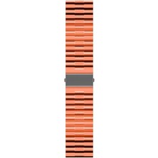 Maks Technology Galaxy Watch 46MM Uyumlu Krd-27 22MM Mkst Kordon-Turuncu