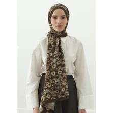 Fresh Secret Pearl Desenli Pamuk Viskon Şal Çikolata