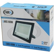 Shopwave 2pcs 100W LED Projektör  19X15.5CM Aydınlatma Açısı: 120 Derece 50.000 Saat Ömür MODEL-ARS100W (5047)