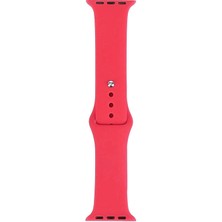 Maks Technology Watch Ultra 49MM Band Serisi Klasik Kordon Silikon Strap Kayış-Light Rose Red