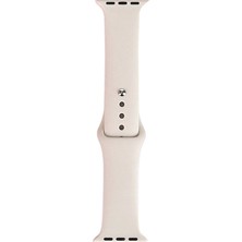 Maks Technology Watch 7 41MM Band Serisi Klasik Kordon Silikon Strap Kayış-Starlight