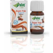 Yalın Vital Argan Yağı 20 ml | %100 Saf ve Doğal Soğuk Sıkım ( Cam Damlalık Hediyeli )