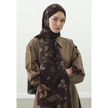 Fresh Gısele Desenli Pamuk Viskon Şal Bordo