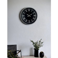 Mey İthalat Mey Ithalat® 36 cm Gri Roma Rakamlı Zarif Duvar Saati
