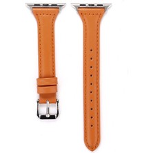 Maks Technology ​​​watch 40MM Uyumlu Krd-28 Deri Mkst Kordon-Kahverengi