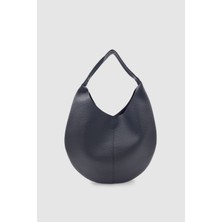 Wuclo Midea Makyaj Çantalı Çift Taraflı Deri ve Süet Omuz Çantası Siyah