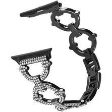 Maks Technology ​​​watch 44MM Uyumlu Krd-57 Metal Mkst Kordon-Siyah