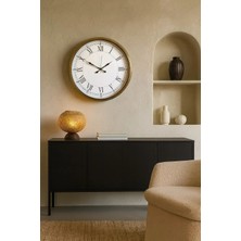 Mey İthalat Mey Ithalat® 52 cm Eskitme Metal Retro Duvar Saati