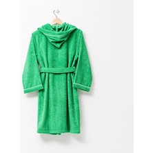 Benetton Home Benetton Çocuk Bornoz Yeşil Şapkalı Pamuk