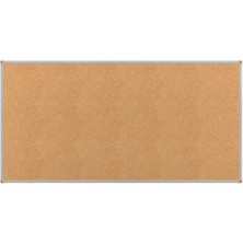 Panda 90X200 Mantar Pano Alüminyum Çerçeveli Kahverengi Duvara Monte Pratik Kullanım