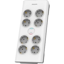 Philips SPN7080WA/62 8'li Akım Korumalı Priz 2 mt Kablo (3680 W 16 A)
