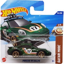 Hot Wheels - Porsche 911 Rallye - Safari Modu 2/5 - HYW87 - Short Card - Koyu Yeşil - Mattel 2025-1: