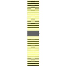 Maks Technology Galaxy Watch 46MM Uyumlu Krd-27 22MM Mkst Kordon-Sarı