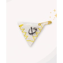 Sufi Tesbih Esans Ve Hediyelik El Yapımı Deri Bebek Cevşeni – Üçgen Tasarım  – Yenidoğan Bebek Koruyucu Muska Hediyelik