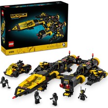 LEGO Icons Blacktron Uçağı 10355 - Yetişkinler Için Koleksiyonluk Uzay Gemisi Modeli Yapım Seti (115