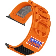 Maks Technology Watch 38MM Mkst KRD-112 Orbital Örgülü Halat Tasarımlı Naylon Kumaş Hasır Kordon-Turuncu