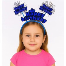 Shopwave Doğum Günü Kutlaması Için Mavi Taç – Işıltılı Yazılı Parti Tacı (5047)