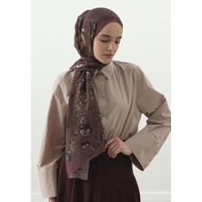 Fresh Gısele Desenli Pamuk Viskon Şal Gülkurusu