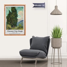 Akıllı Kağıt Selviler Tablo - Poster Dünyaca Ünlü ( Model-18)