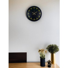 Mey İthalat Mey Ithalat® 36 cm Siyah Şık Duvar Saati