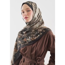 Fresh Evelyne Desenli Pamuk Viskon Şal Vizon