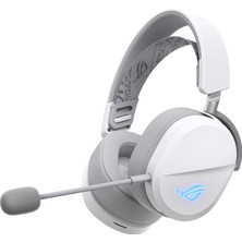 Asus Rog Pelta White Kablosuz Rgb Oyun Kulaklığı (Rog Speednova, Bluetooth, 2,4 Ghz, Usb-C, 50 mm Ro