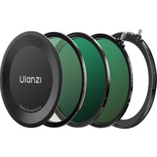 Ulanzi MF01 67MM 3-7 Stop Vnd & Cpl & Black Mist Manyetik Hibrit Filtre Seti