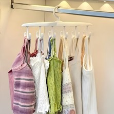 URZ 1 Adet Yer Tasarruflu 6 Kancalı Plastik Dolap Içi Düzenleyici Pratik Askı